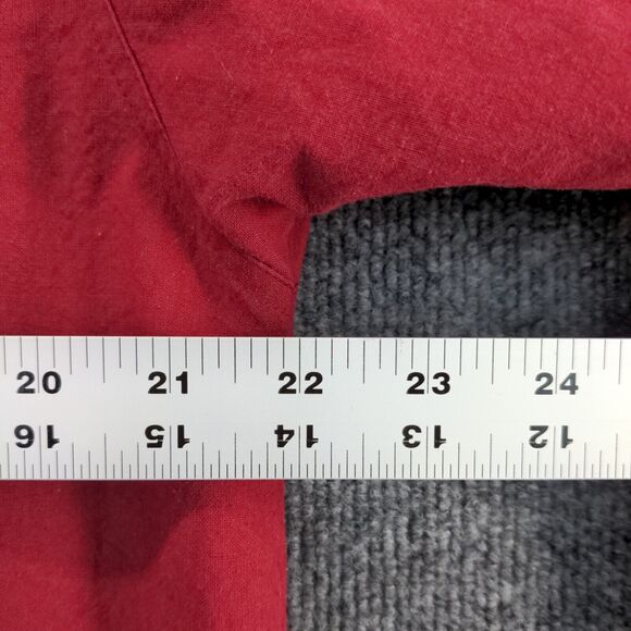 Lee Mens Button-Up Shirt Red Small Long Sleeve Chest Pocket Vented Curved Hem - Picture 12 of 12